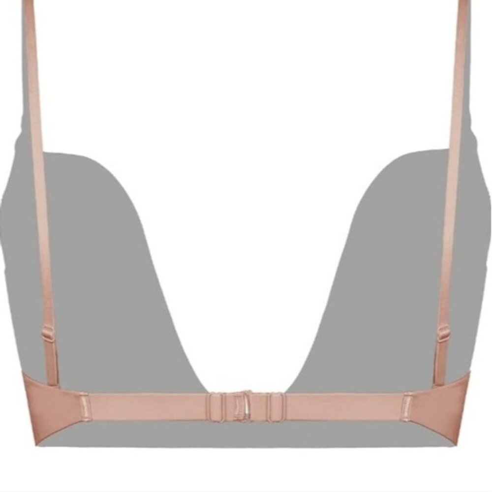 Wonderbra Nude Skin Tone Ultimate Deep Plunge Multiway Bra Brand New Size 34E - Picture 4 of 5